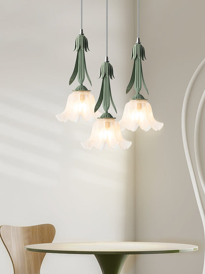 Lily of the valley pendant lamp