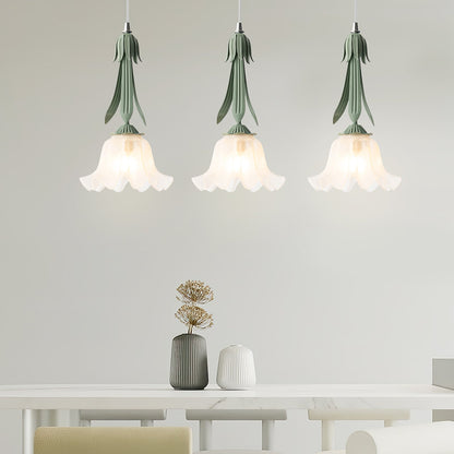 Lily of the valley pendant lamp