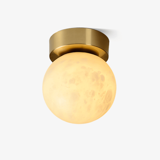 Moon alabaster ceiling lamp 