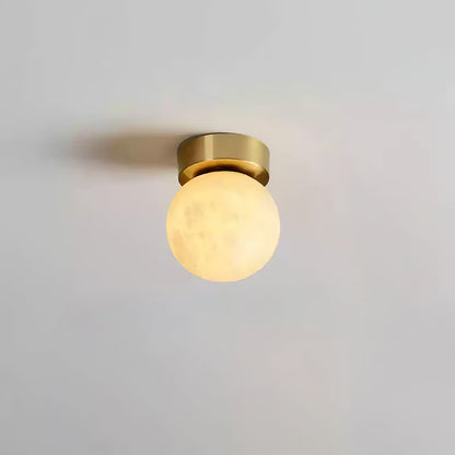 Moon alabaster ceiling lamp 