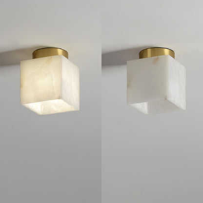 Moon alabaster ceiling lamp 