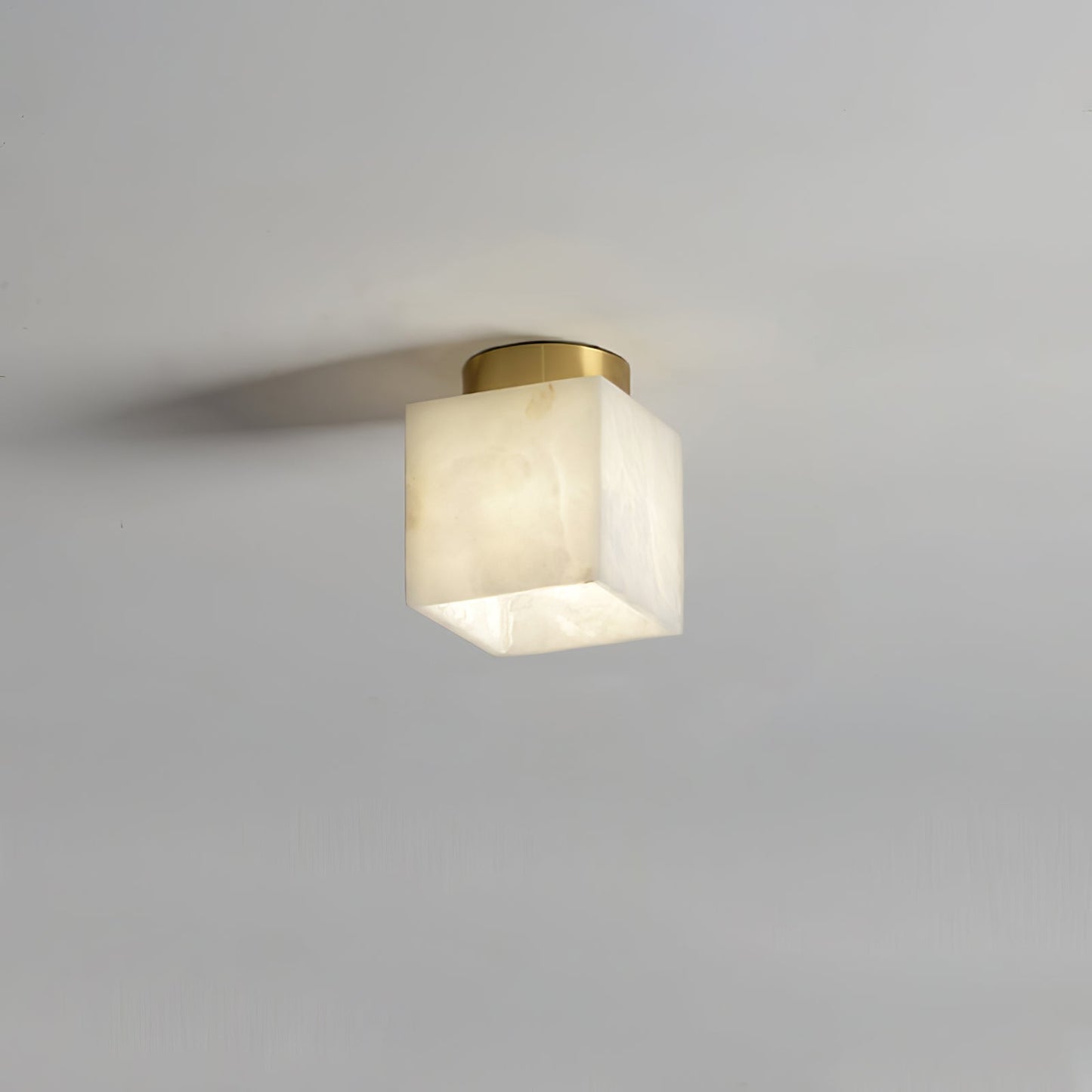 Moon alabaster ceiling lamp 