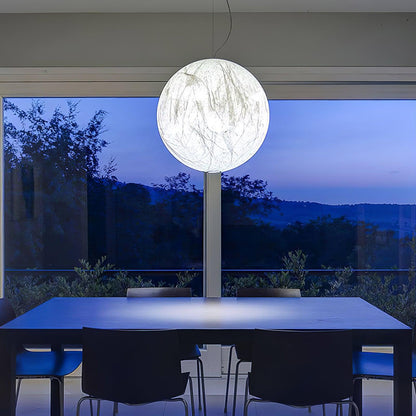 Moon silk pendant lamp 