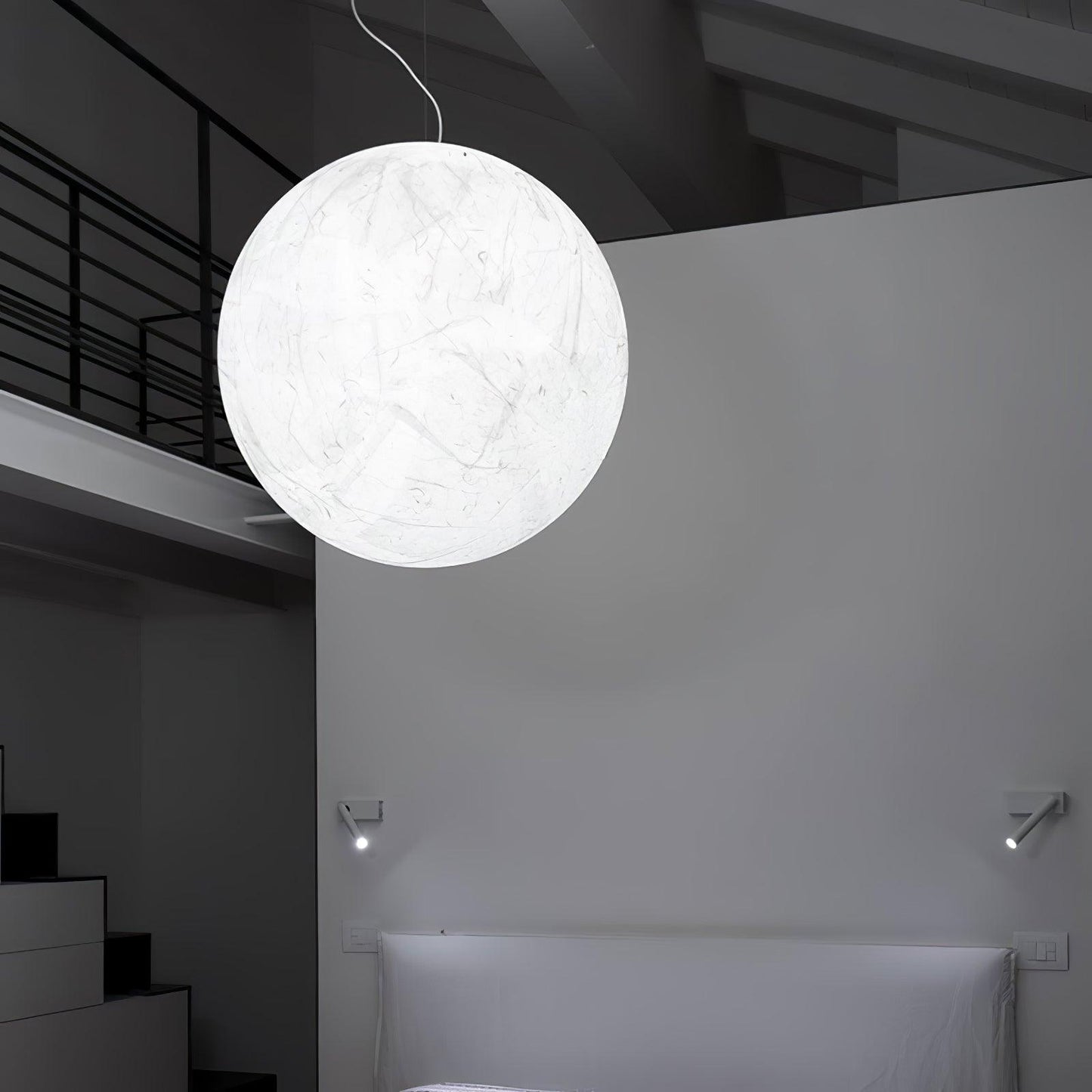 Moon silk pendant lamp 