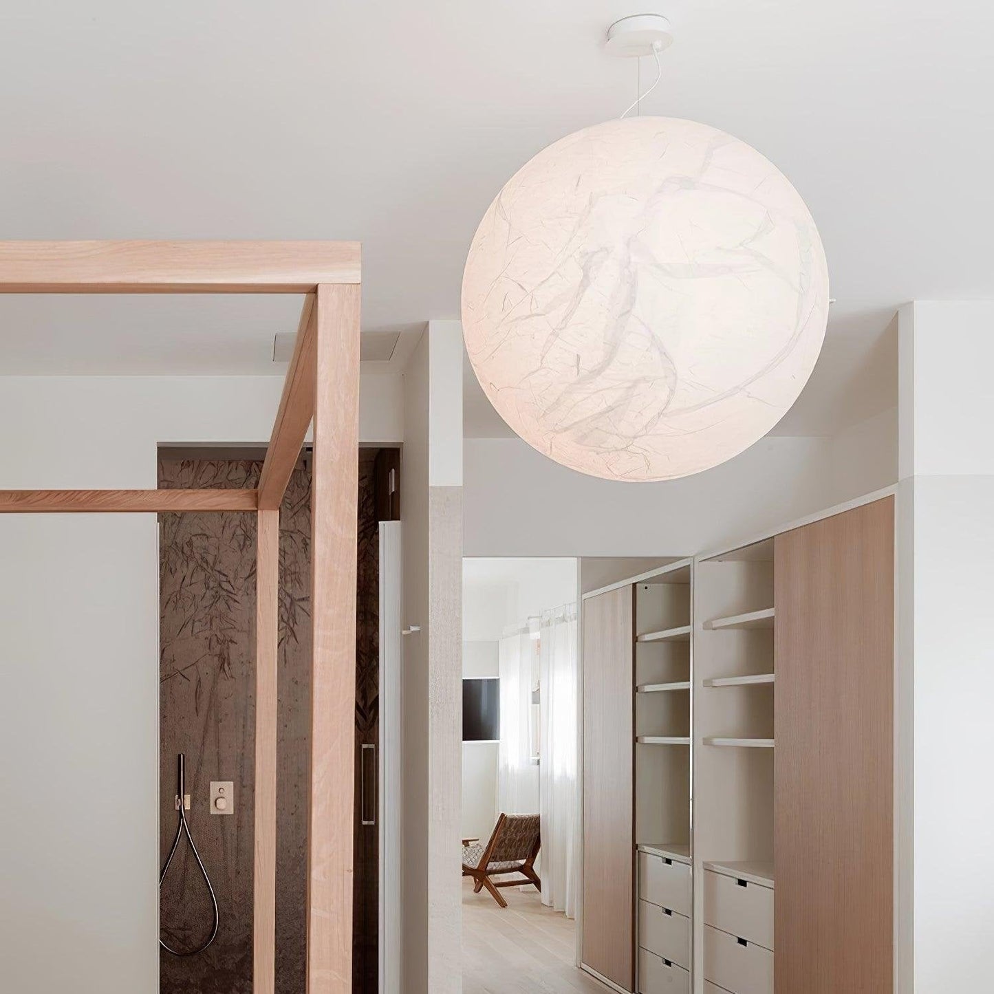 Moon silk pendant lamp 