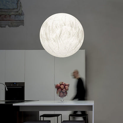 Moon silk pendant lamp 