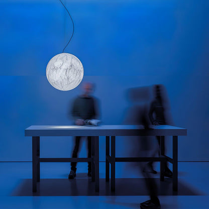 Moon silk pendant lamp 