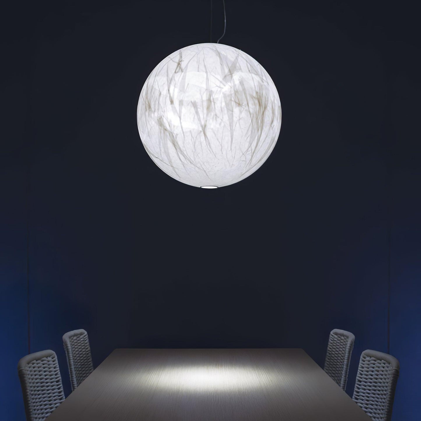 Moon silk pendant lamp 