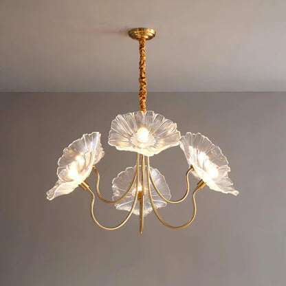 Murano glass flower chandelier