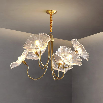 Murano glass flower chandelier