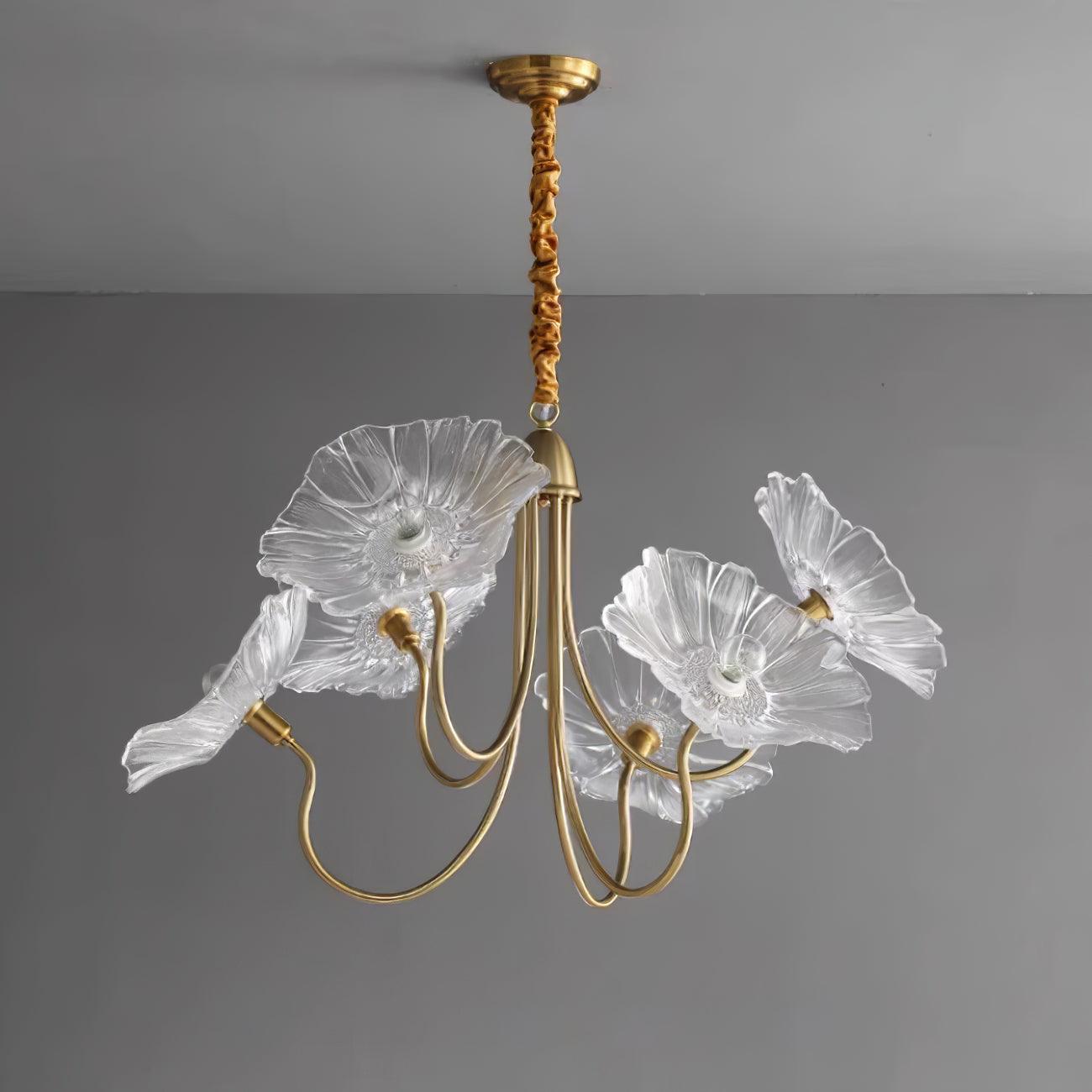 Murano glass flower chandelier