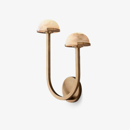 Mushroom alabaster wall lamp 