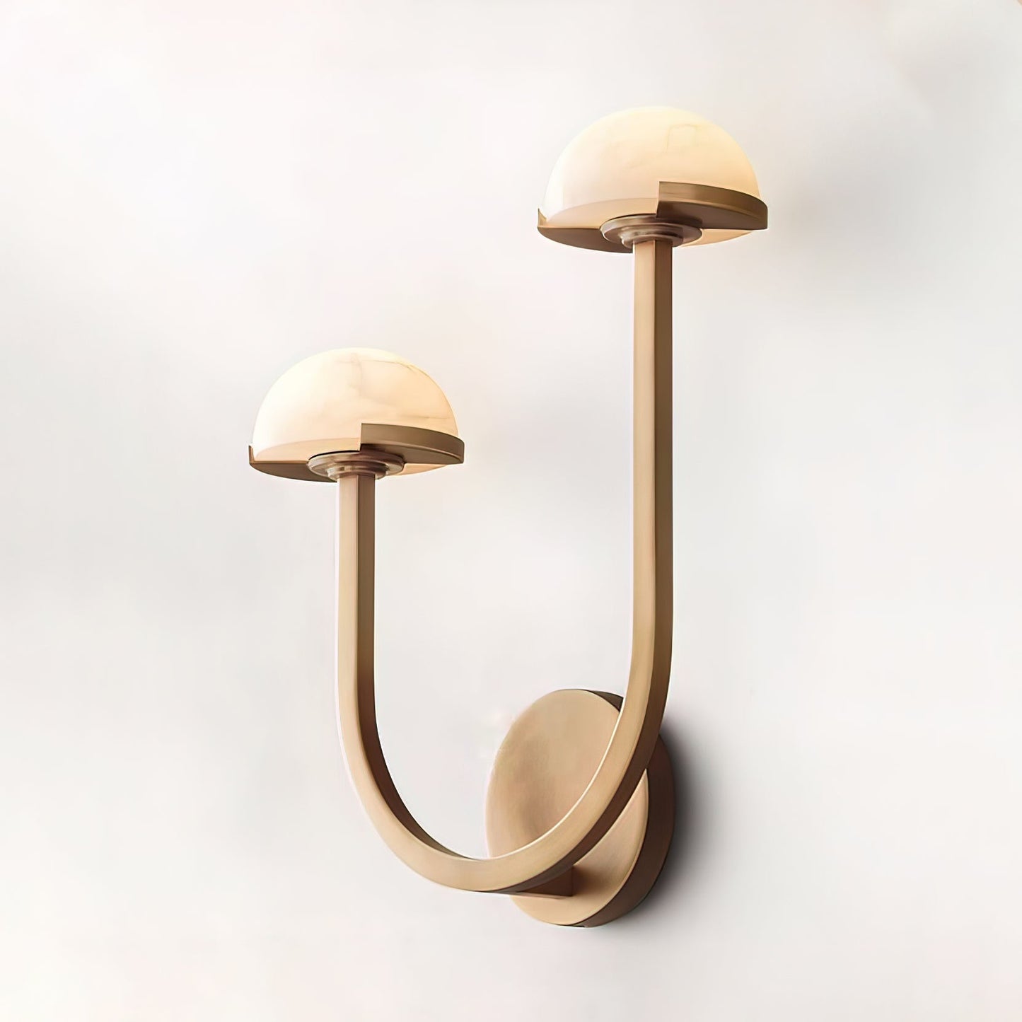 Mushroom alabaster wall lamp 