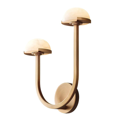 Mushroom alabaster wall lamp 