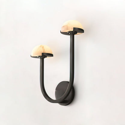 Mushroom alabaster wall lamp 