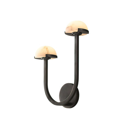 Mushroom alabaster wall lamp 