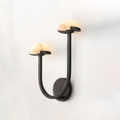 Mushroom alabaster wall lamp 