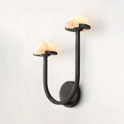 Mushroom alabaster wall lamp 