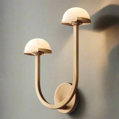 Mushroom alabaster wall lamp 