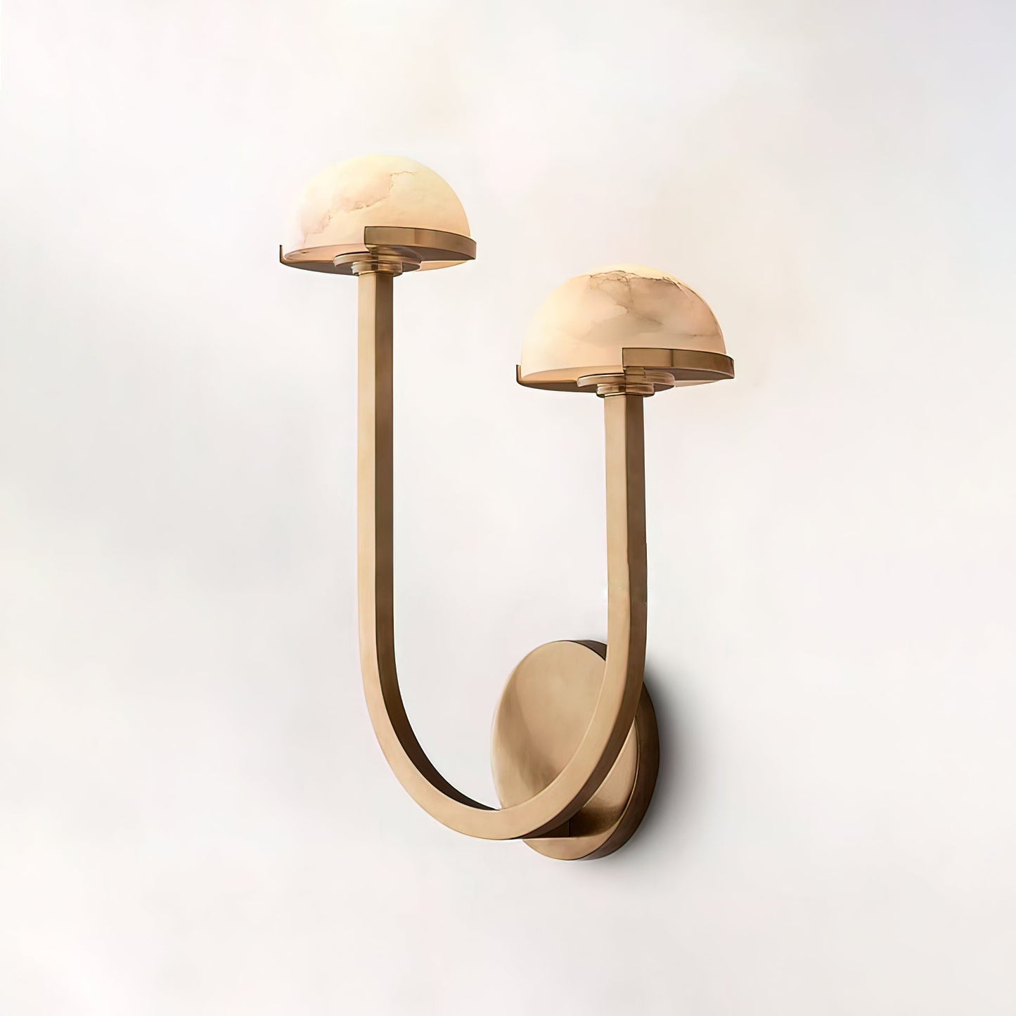 Mushroom alabaster wall lamp 