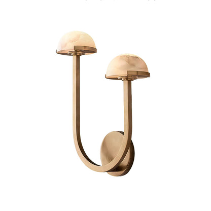 Mushroom alabaster wall lamp 