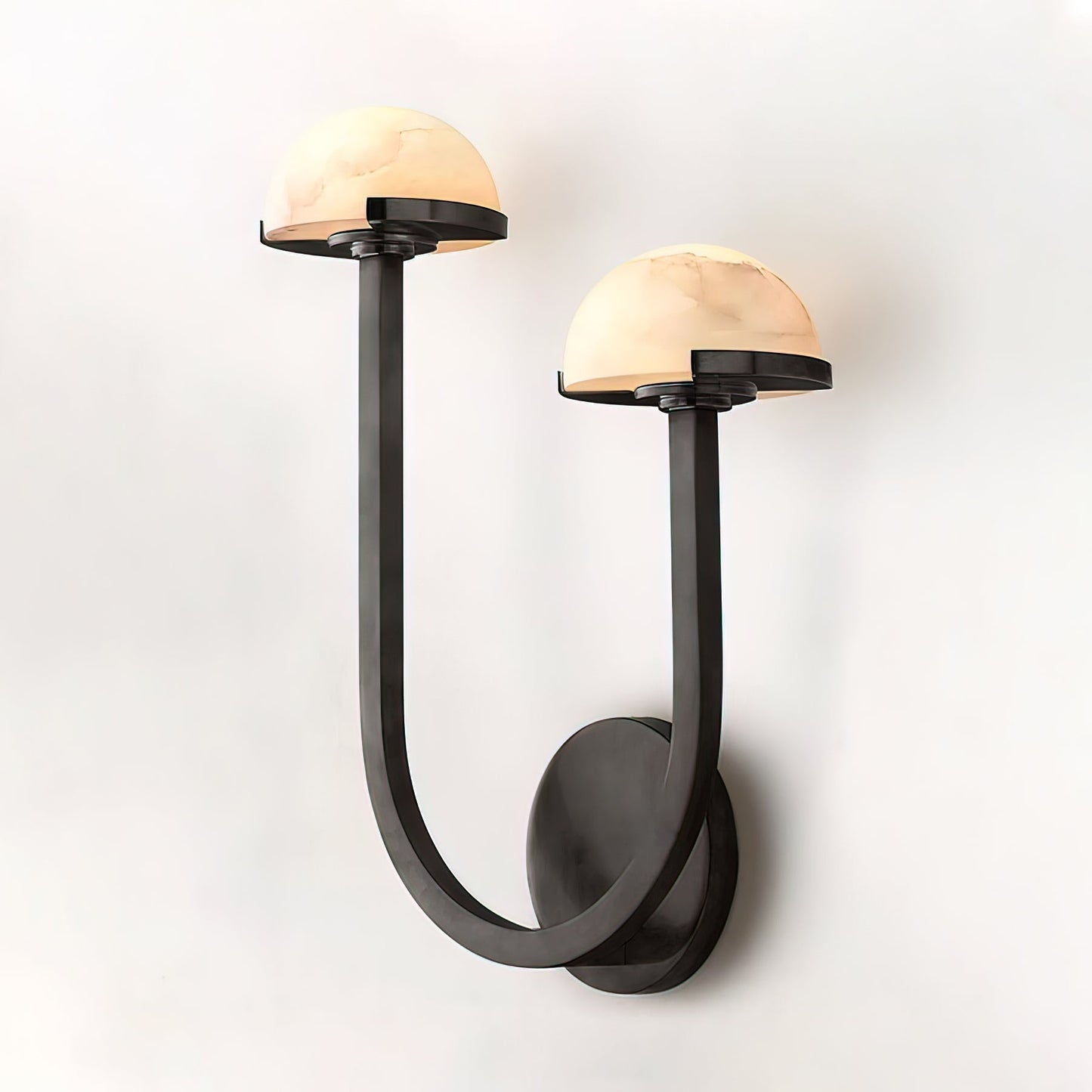 Mushroom alabaster wall lamp 