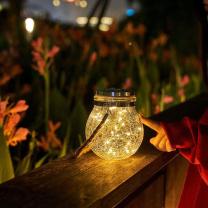 (1+2 FREE) Solar powered glass light 