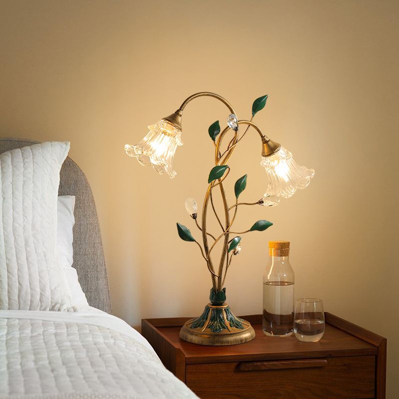 New French Flower Table Lamp