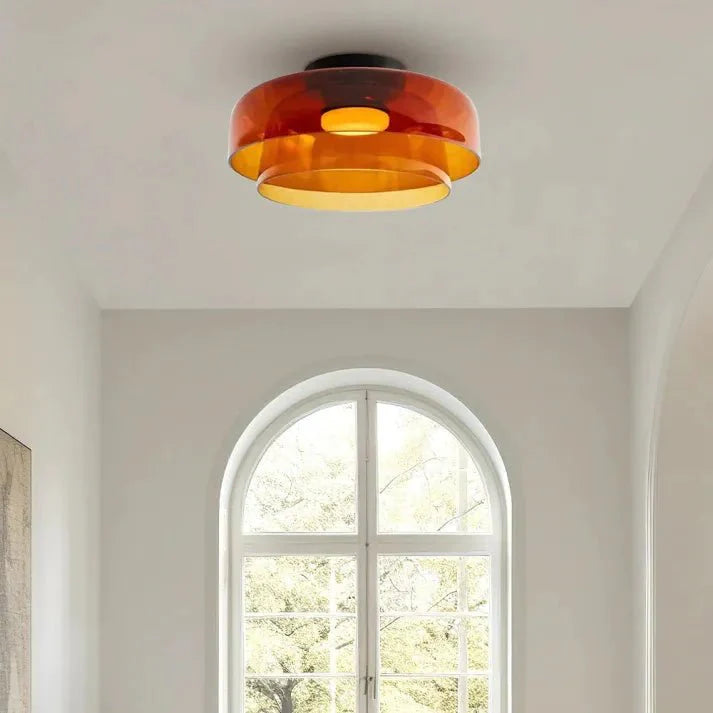 Scandinavian Designer Creative Personality Medieval Glass Ceiling Lamp