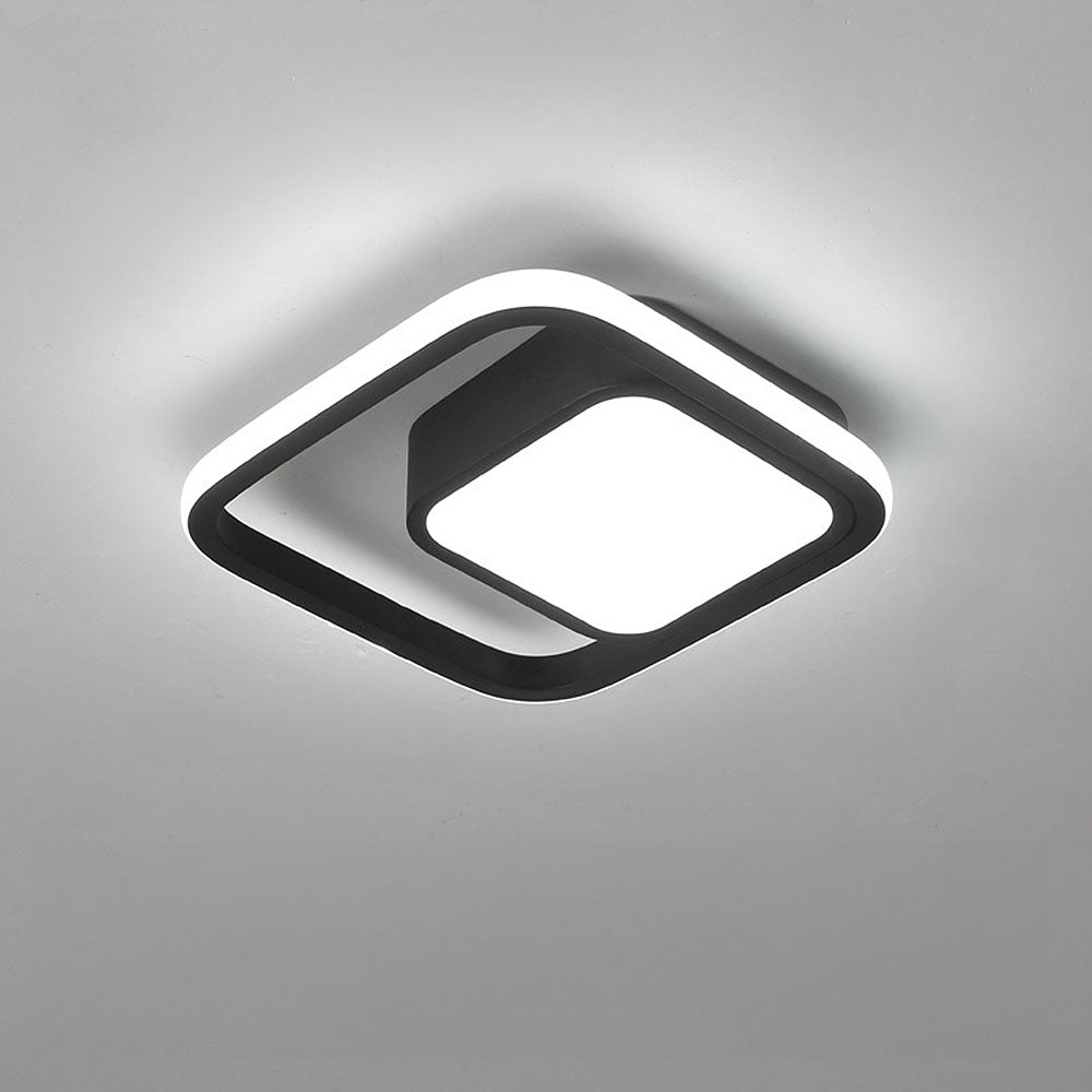 Minimalistische Dubbele Ring LED Plafondlamp