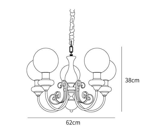 Modern creative art onyx chandelier 