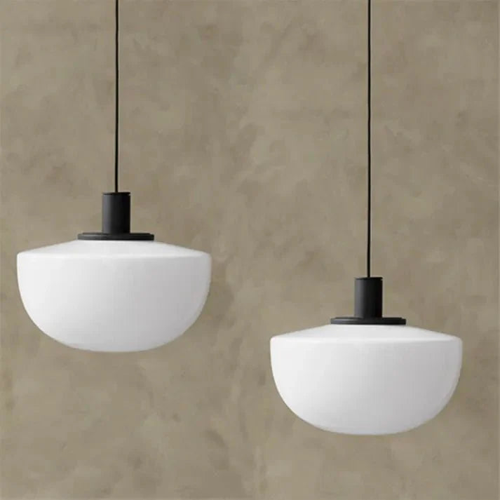 Modern spherical glass pendant lamps