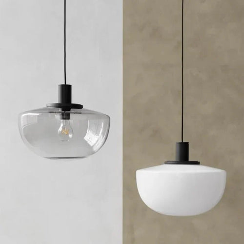 Modern spherical glass pendant lamps