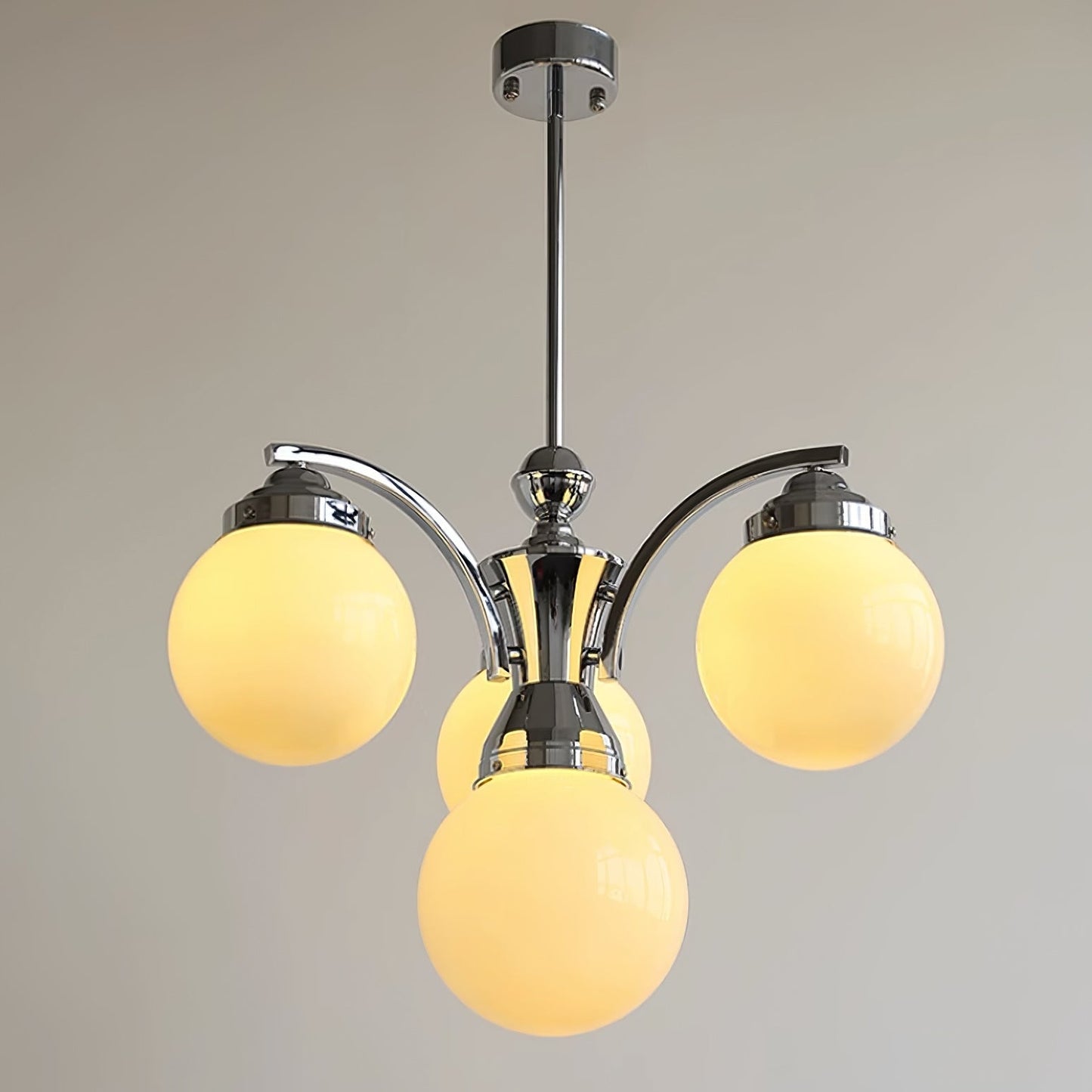 Retro Salamanca round glass chandeliers