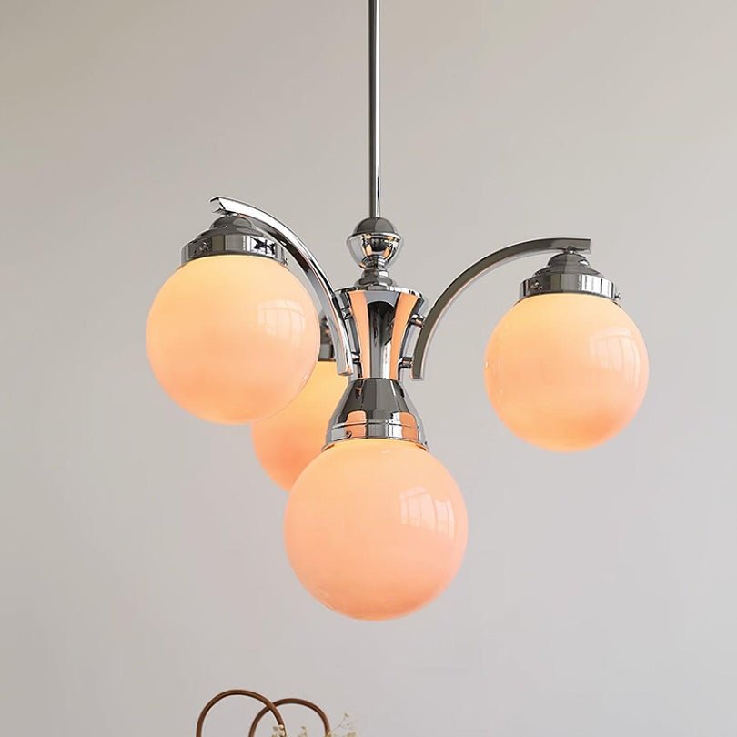 Retro Salamanca round glass chandeliers