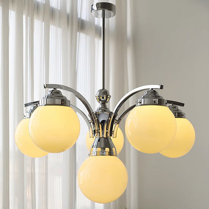 Retro Salamanca round glass chandeliers