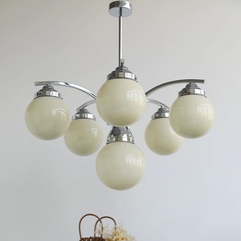 Retro Salamanca round glass chandeliers