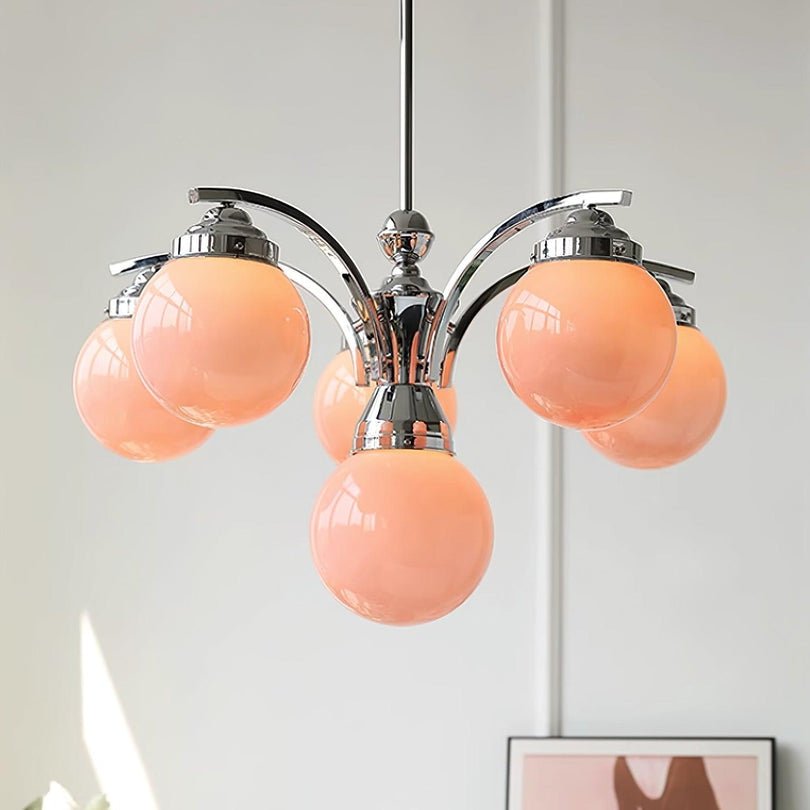 Retro Salamanca round glass chandeliers