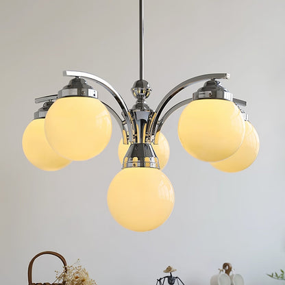 Retro Salamanca round glass chandeliers