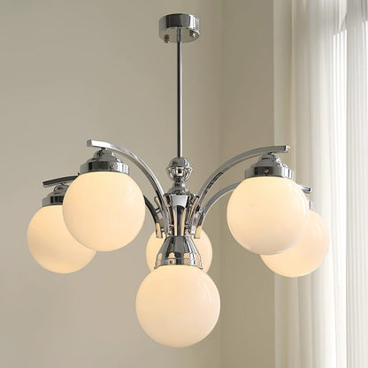 Retro Salamanca round glass chandeliers