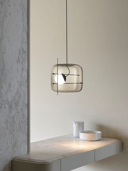 Plot glass pendant lamp 