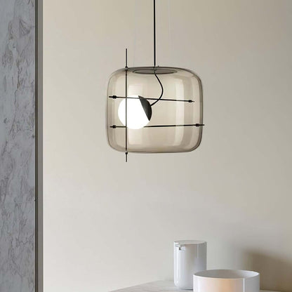 Plot glass pendant lamp 