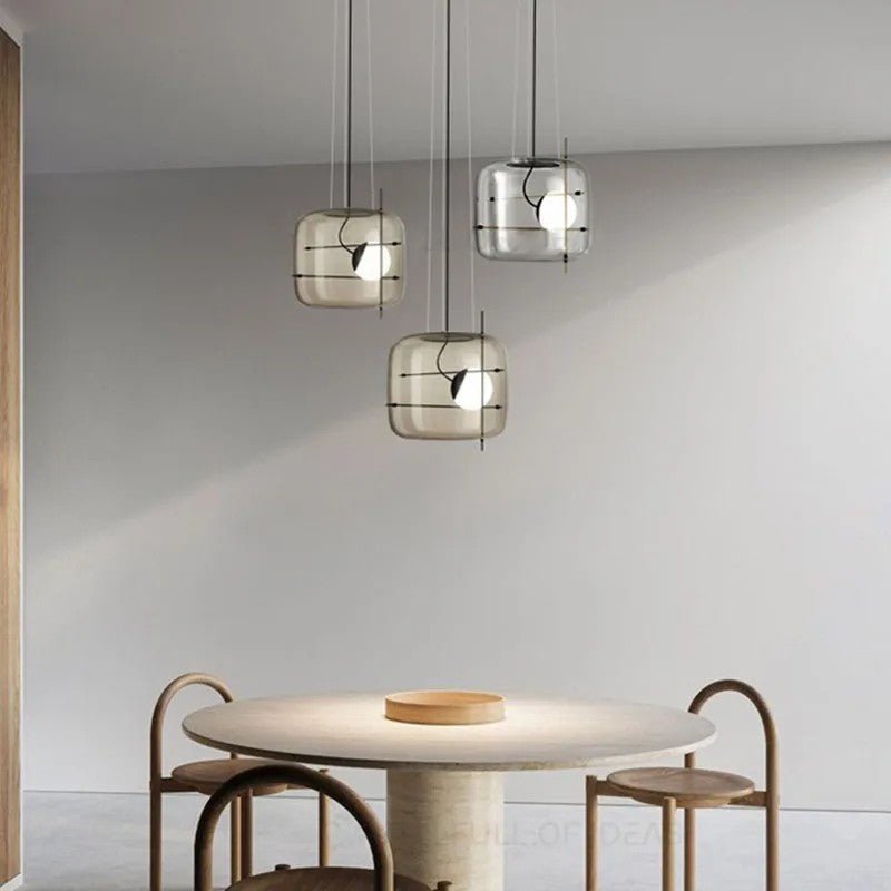 Plot glass pendant lamp 