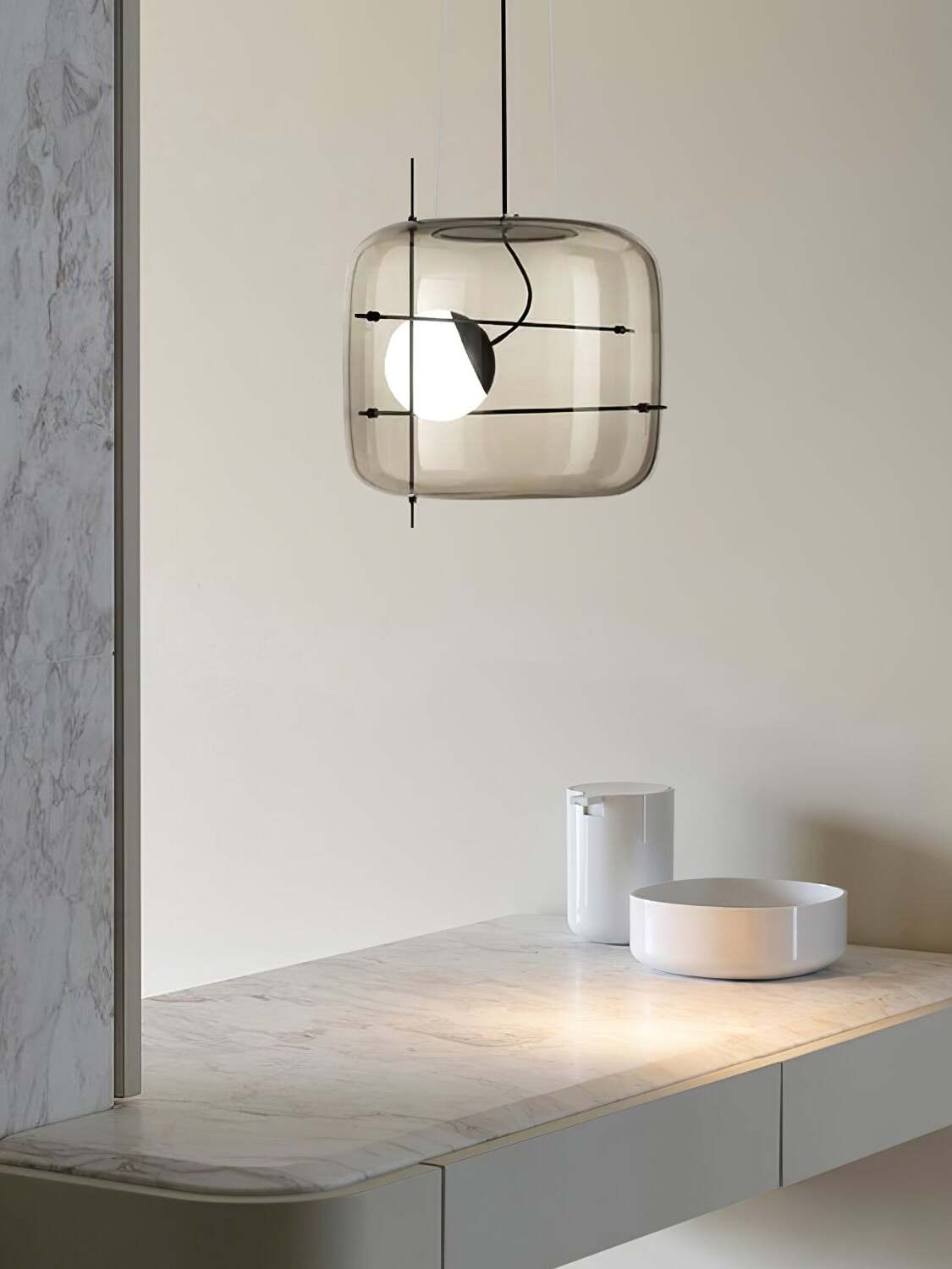 Plot glass pendant lamp 