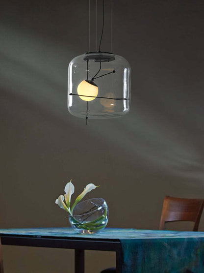 Plot glass pendant lamp 