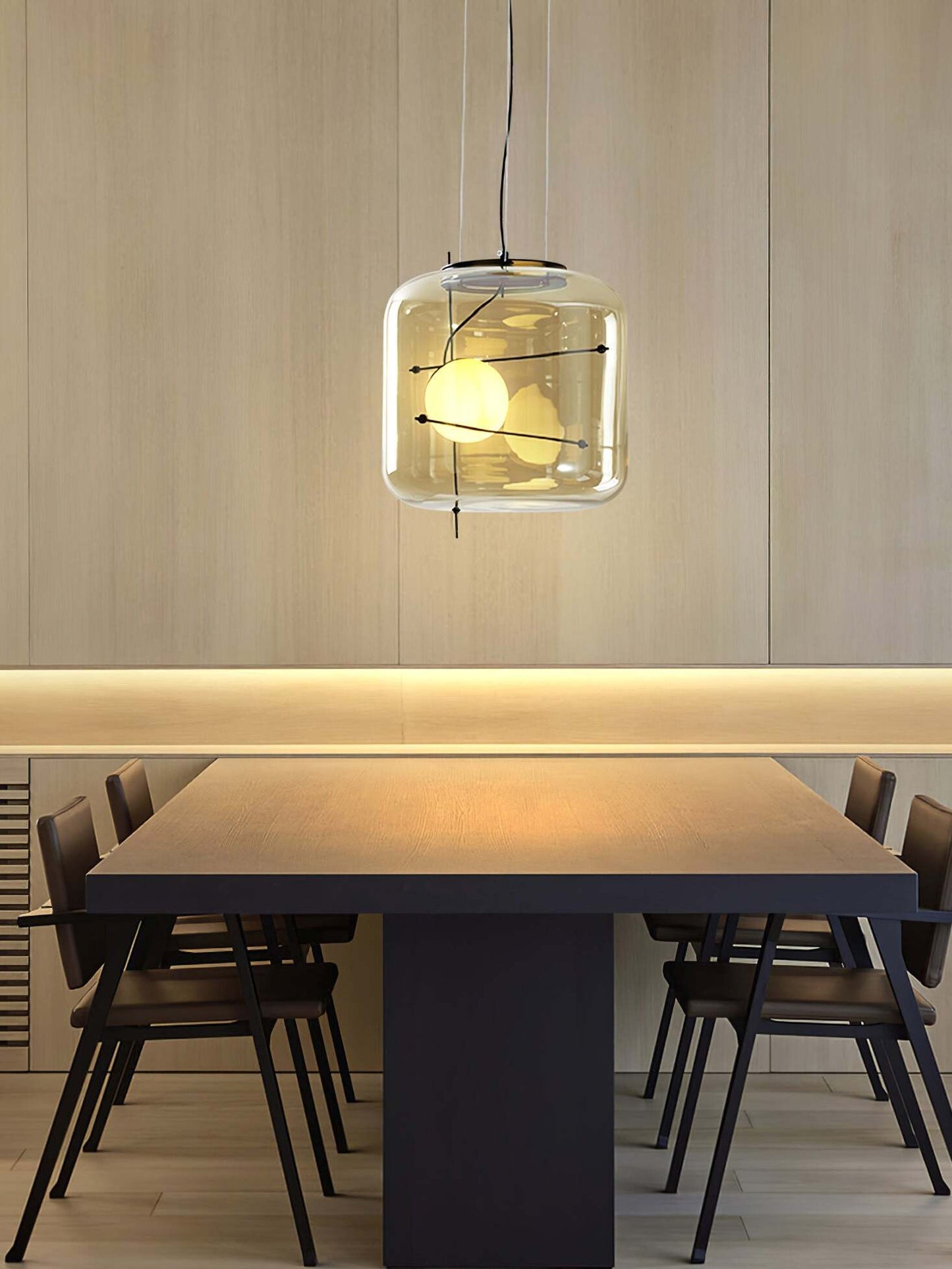 Plot glass pendant lamp 