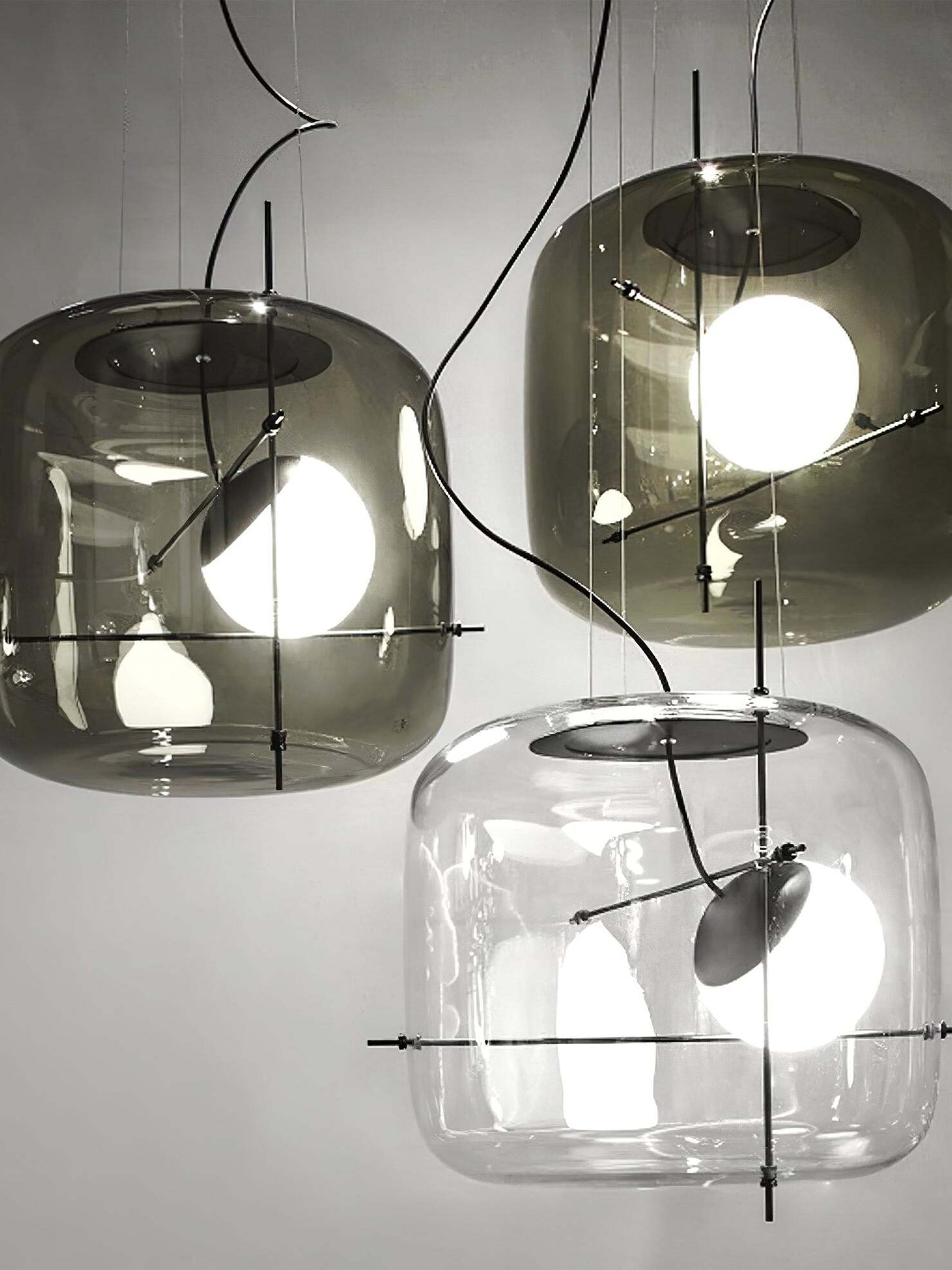 Plot glass pendant lamp 