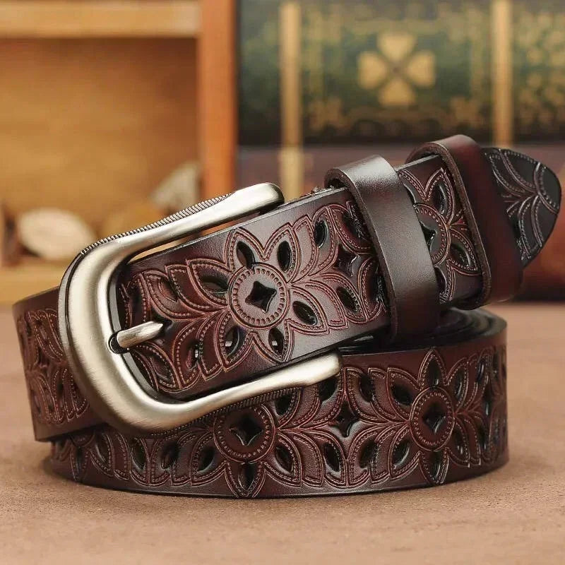 MICHELA™ | LADIES LEATHER BELT (115 CM)