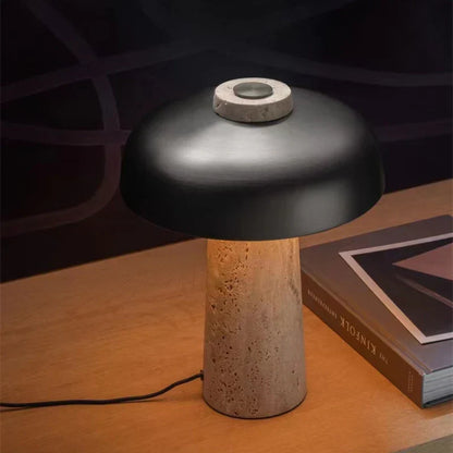 Travertine Table Lamp Natural