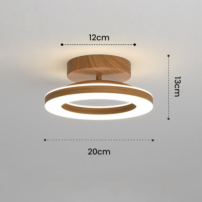 Acrylic Round LED Ceiling Light For Hallway Entrance 